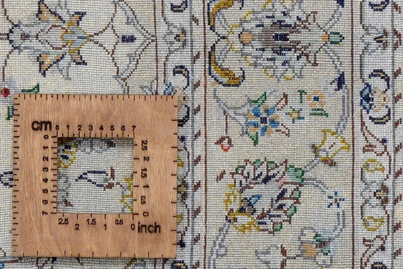 Kashan · Handgeknüpft – Beige, 210x141 cm
