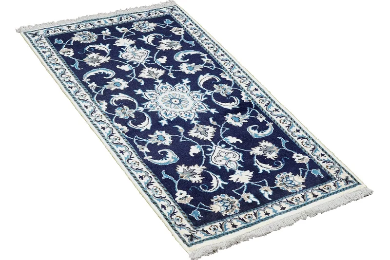 Nain 12La · Handgeknüpft – Blau, 136x67 cm