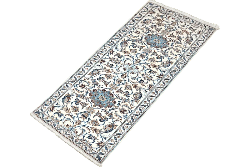 Nain 12La · Handgeknüpft – Beige, 204x65 cm