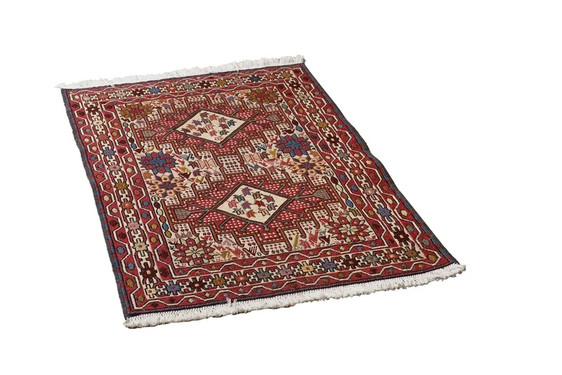 Sumak Shahsavan · Handgewebt – Beige, 94x77 cm