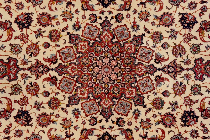 Isfahan · Handgeknüpft – Beige, 228x148 cm