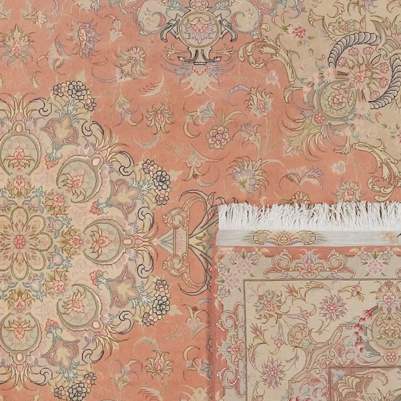 Tabriz 50 Raj · Handgeknüpft – Orange, 303x204 cm