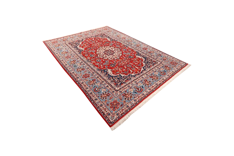 Isfahan · Handgeknüpft – Rot, 300x210 cm
