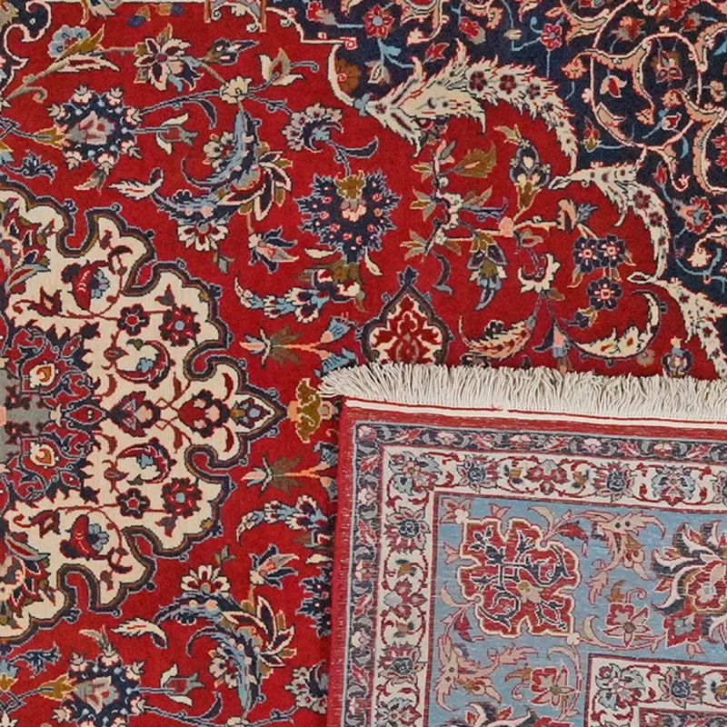 Isfahan · Handgeknüpft – Rot, 300x210 cm