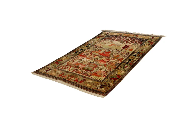 Teheran · Handgeknüpft – Beige, 205x124 cm