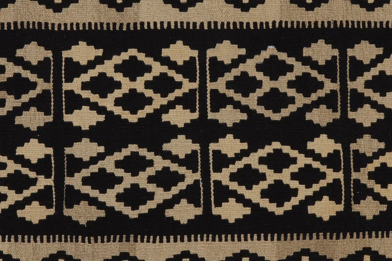 Kelim Gashgai · Handgewebt – Schwarz, 153x98 cm
