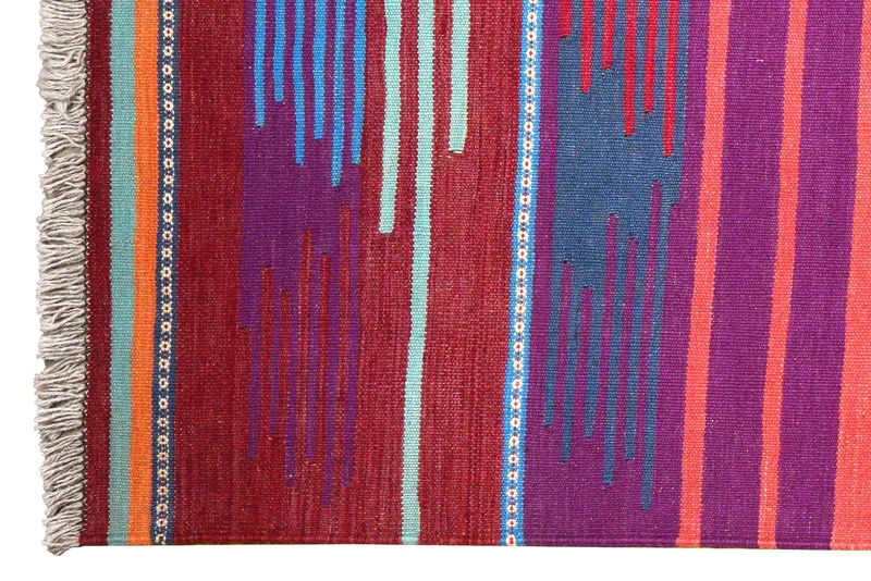 Kelim Gashgai · Handgewebt – Bunt, 258x106 cm