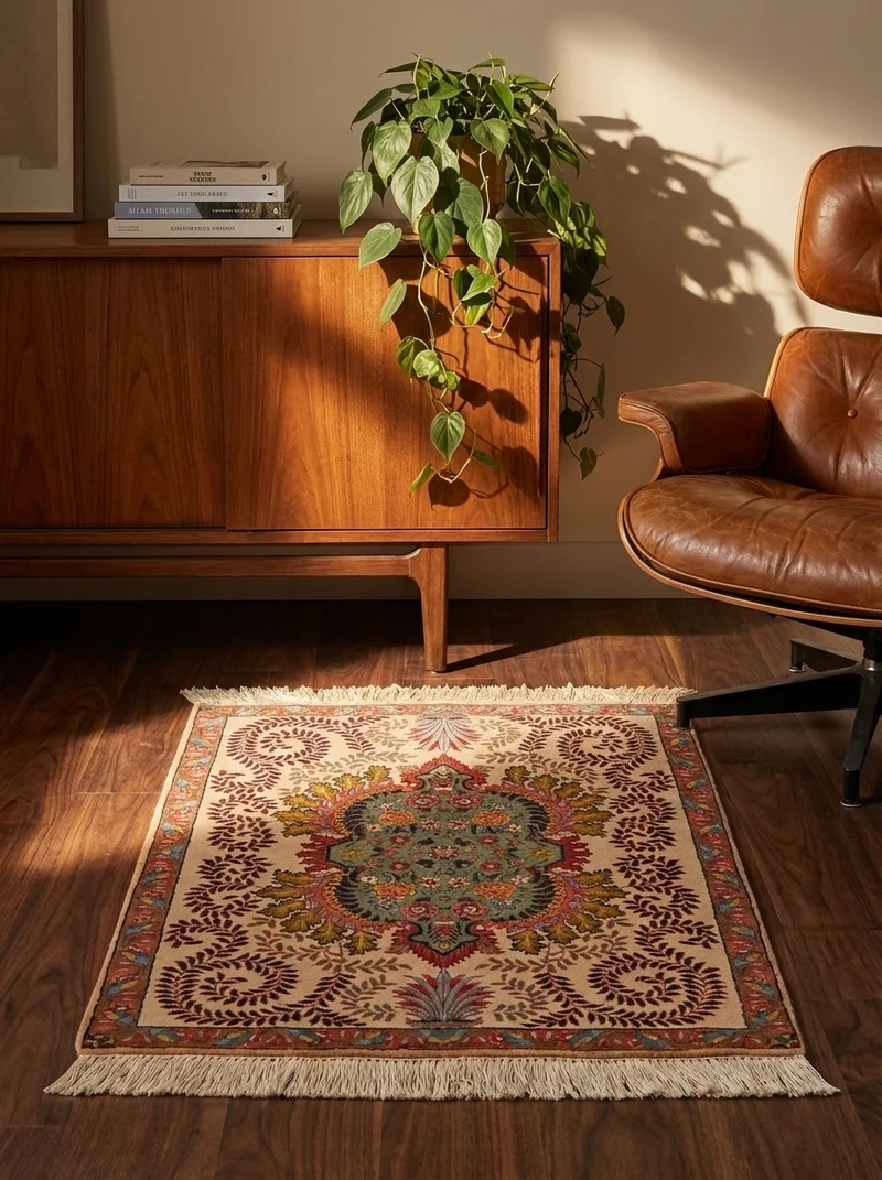Tabriz Old · Handgeknüpft – Beige, 82x64 cm