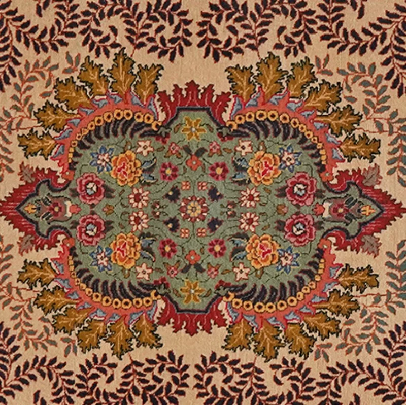 Tabriz Old · Handgeknüpft – Beige, 82x64 cm
