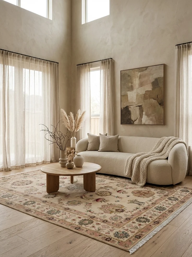 Tabriz 50 Raj · Handgeknüpft – Beige, 248x160 cm