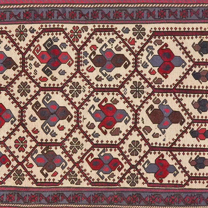 Kelim Belutch · Handgewebt – Beige, 249x209 cm