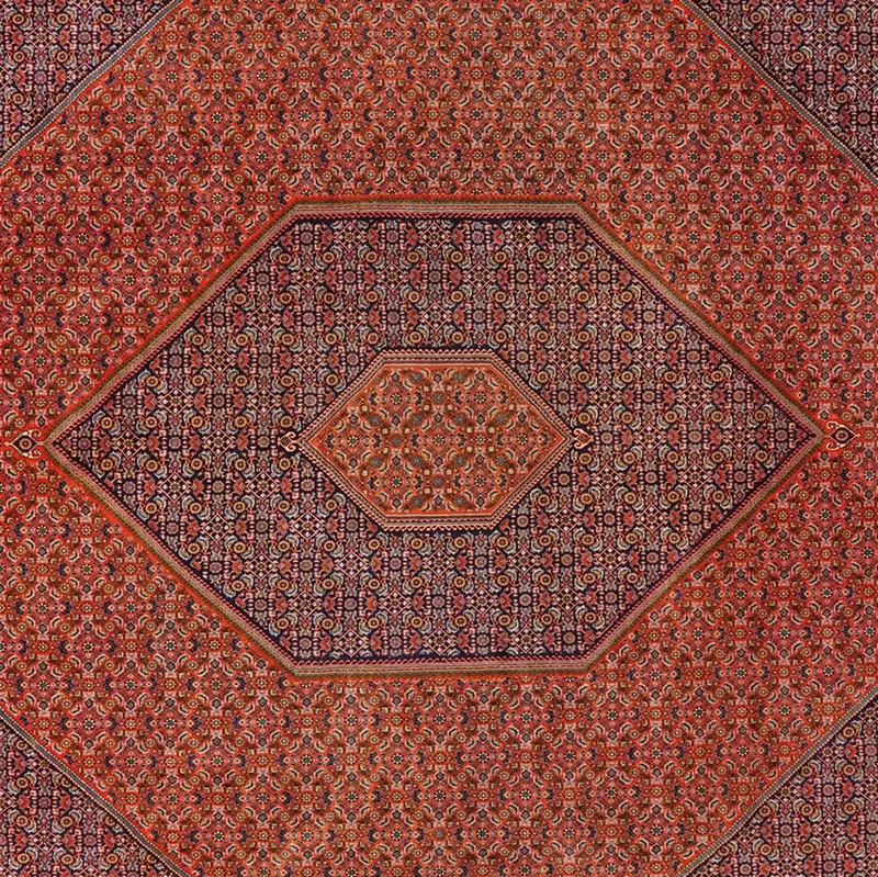 Bidjar · Handgeknüpft – Rot, 400x309 cm