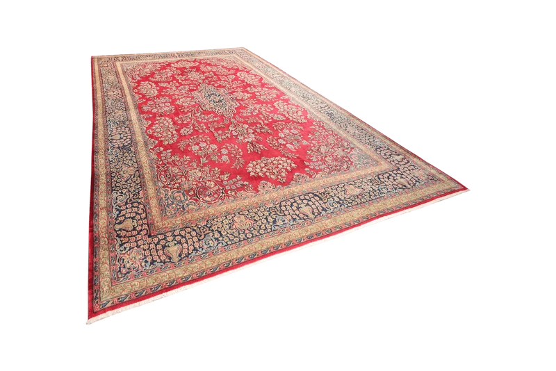 Kirman · Handgeknüpft – Rot, 416x296 cm
