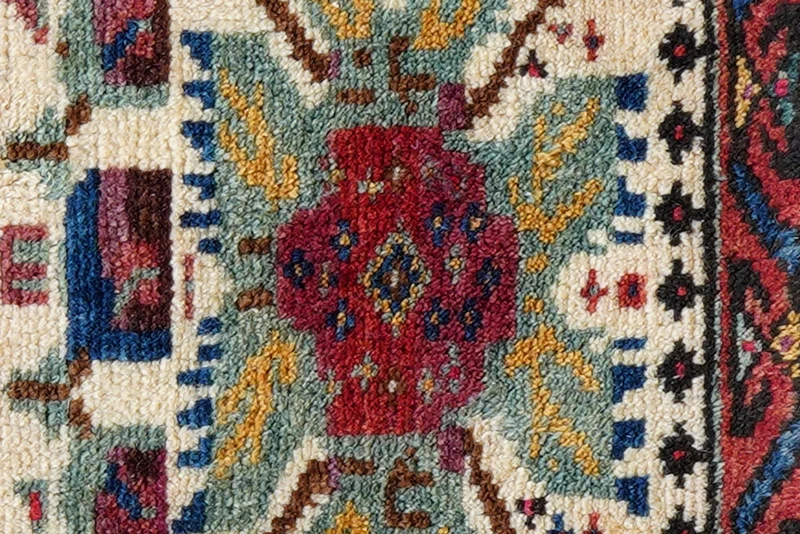 Afshar · Handgeknüpft – Beige, 29x41 cm
