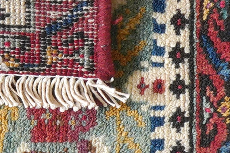 Afshar · Handgeknüpft – Beige, 29x41 cm