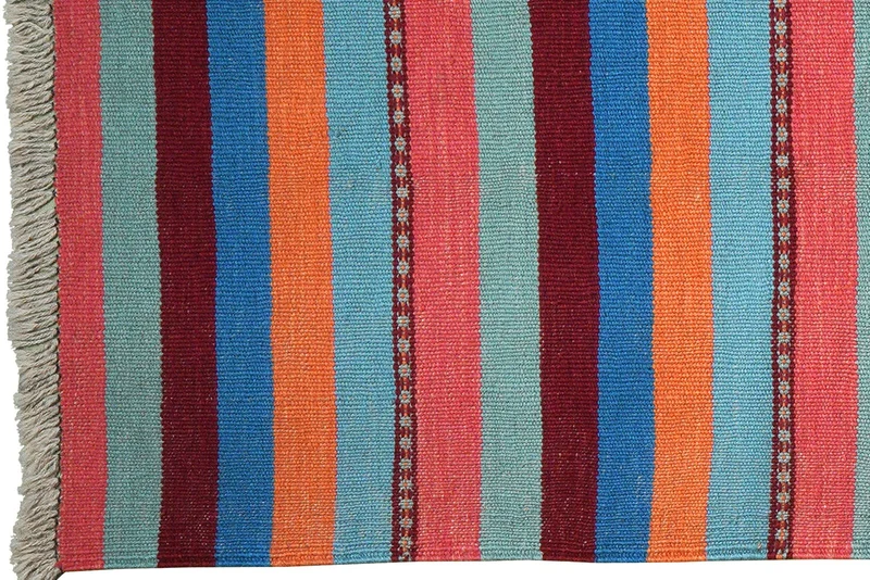 Kelim Gashgai · Handgewebt – Bunt, 195x61 cm