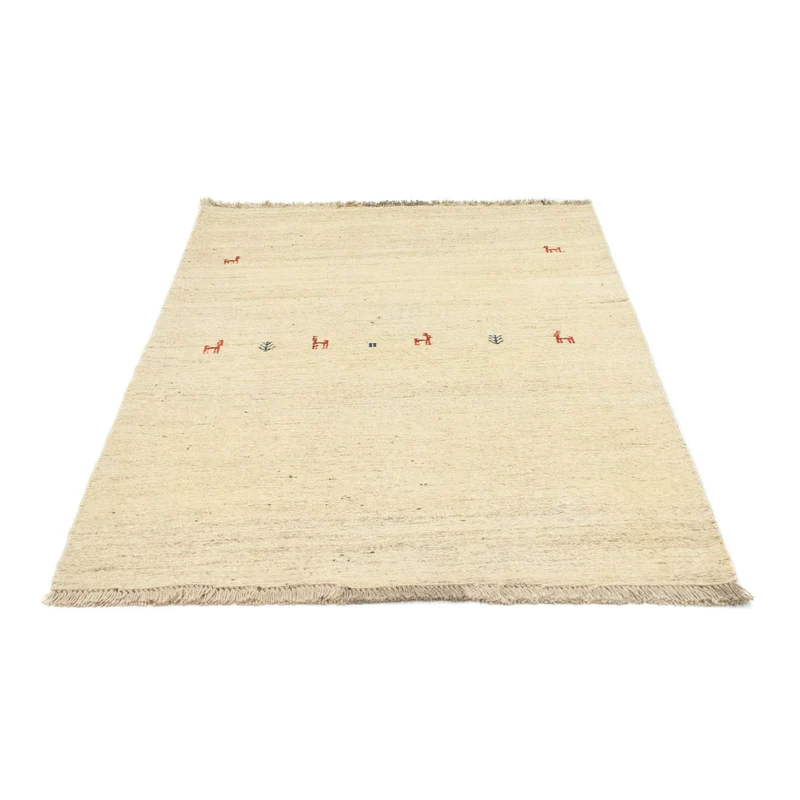 Gabbeh Teppich - Perser 105 x 138 cm - beige