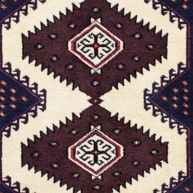 Turkaman Teppich 87 x 139 cm - mehrfarbig