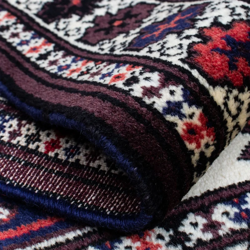 Turkaman Teppich 87 x 139 cm - mehrfarbig