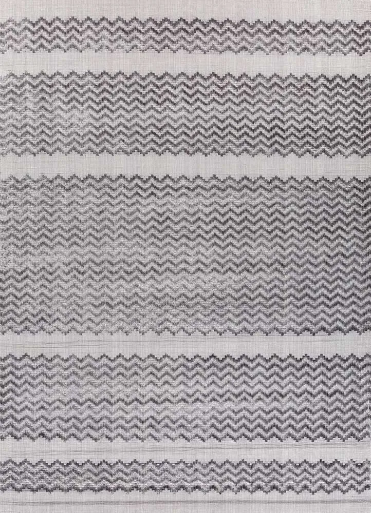 Viskose Teppich - 180 x 270 cm - hellgrau