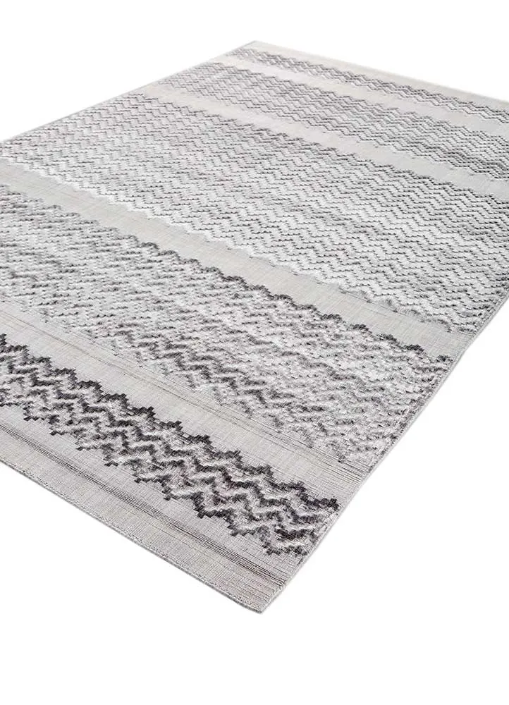 Viskose Teppich - 180 x 270 cm - hellgrau