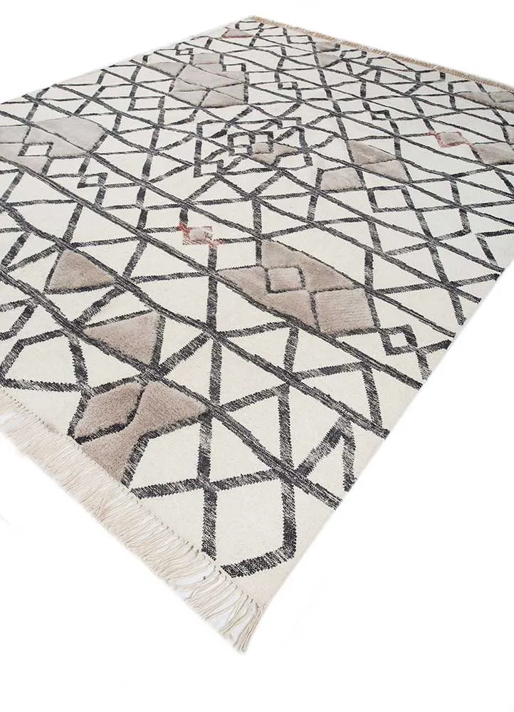 Wollteppich - 240 x 300 cm - creme