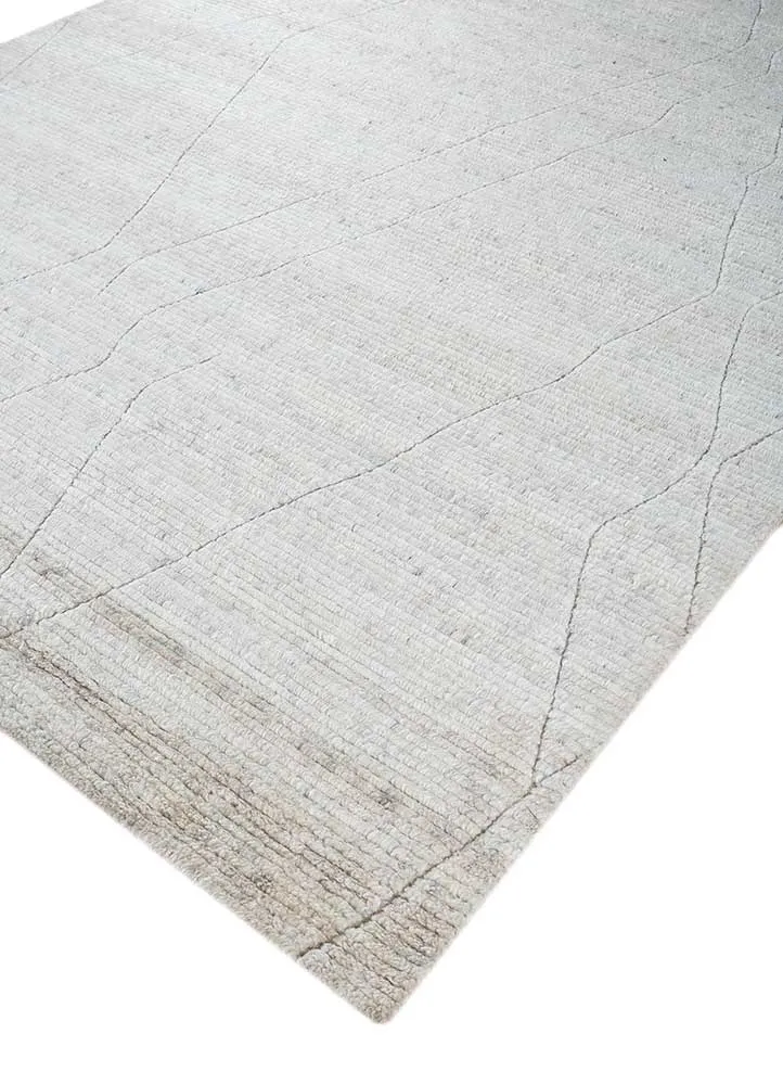 Wollteppich - 150 x 240 cm - creme
