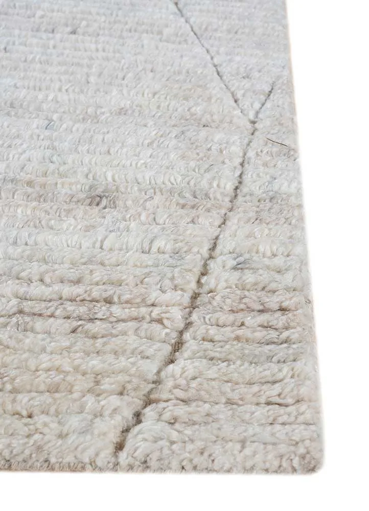 Wollteppich - 150 x 240 cm - creme