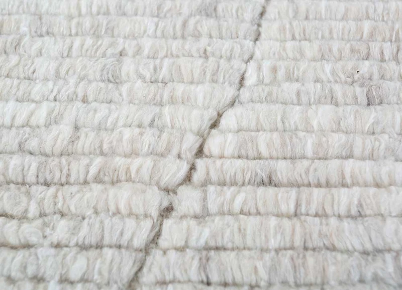 Wollteppich - 150 x 240 cm - creme