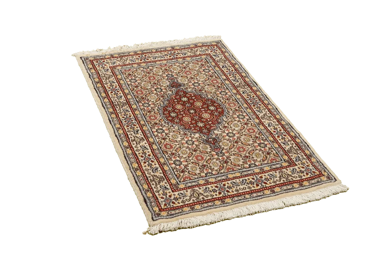 Moud Mahi · Handgeknüpft – Beige, 89x58 cm