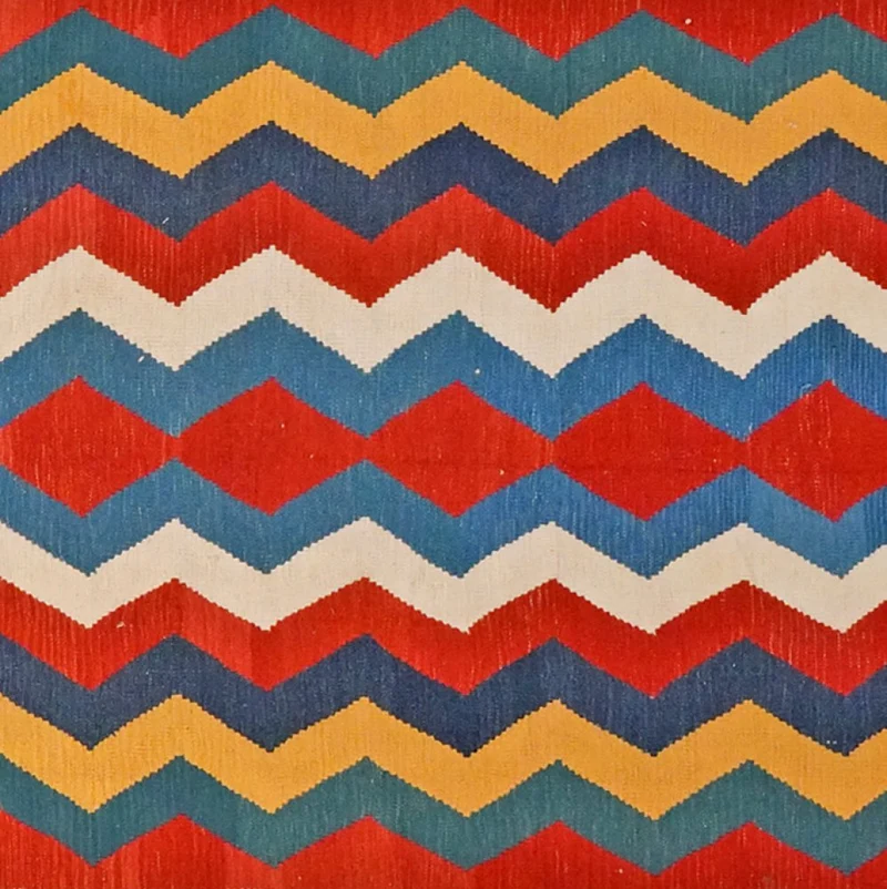 Kelim Gashgai · Handgewebt – Bunt, 585x206 cm