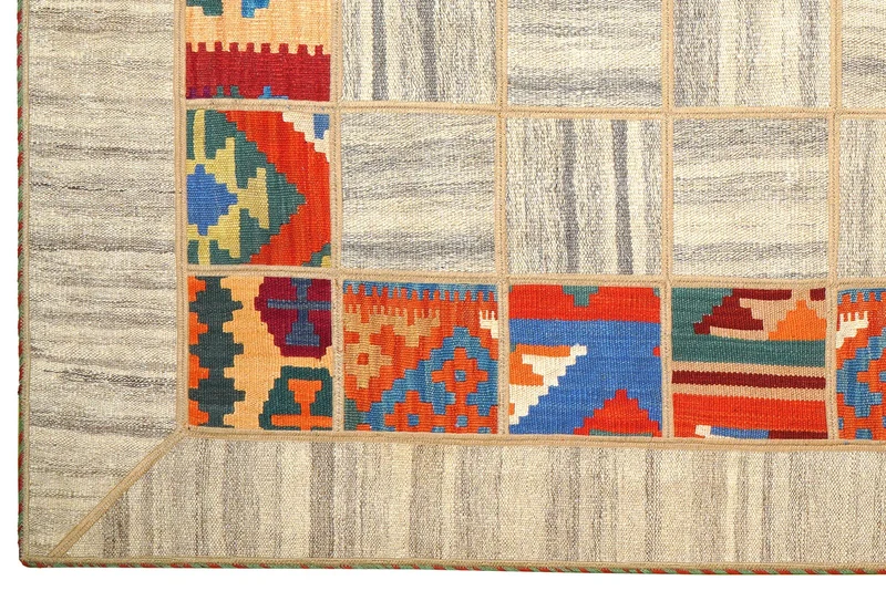 Kelim Tekkeh · Handgewebt – Beige, 200x150 cm