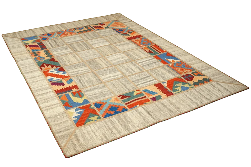Kelim Tekkeh · Handgewebt – Beige, 200x150 cm