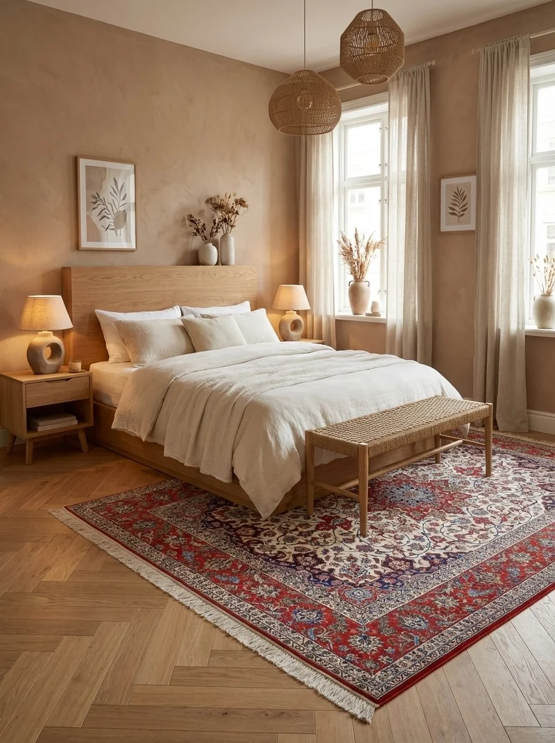 Isfahan · Handgeknüpft – Beige, 305x202 cm