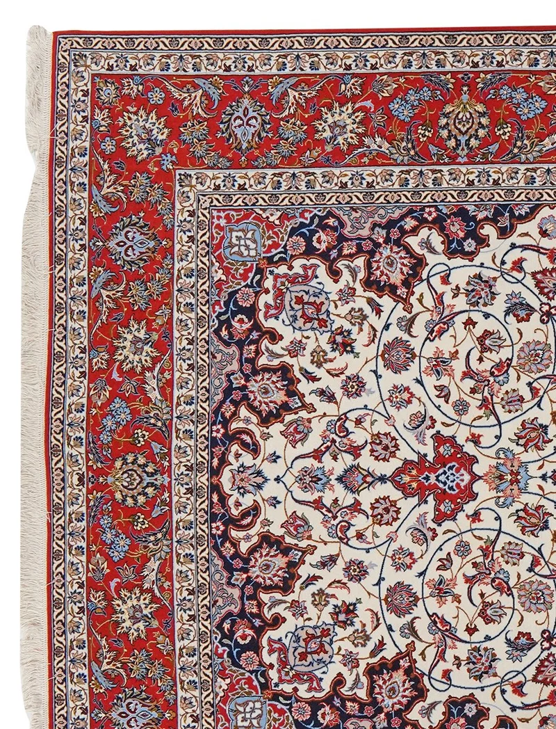Isfahan · Handgeknüpft – Beige, 305x202 cm