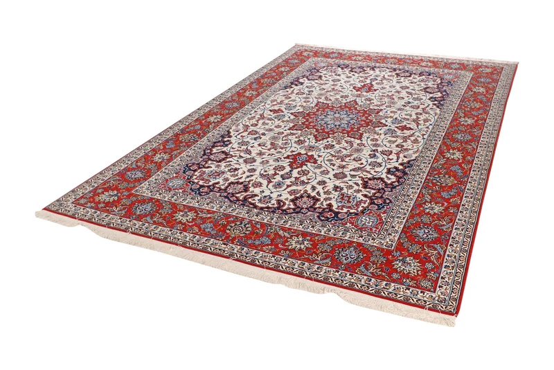 Isfahan · Handgeknüpft – Beige, 305x202 cm