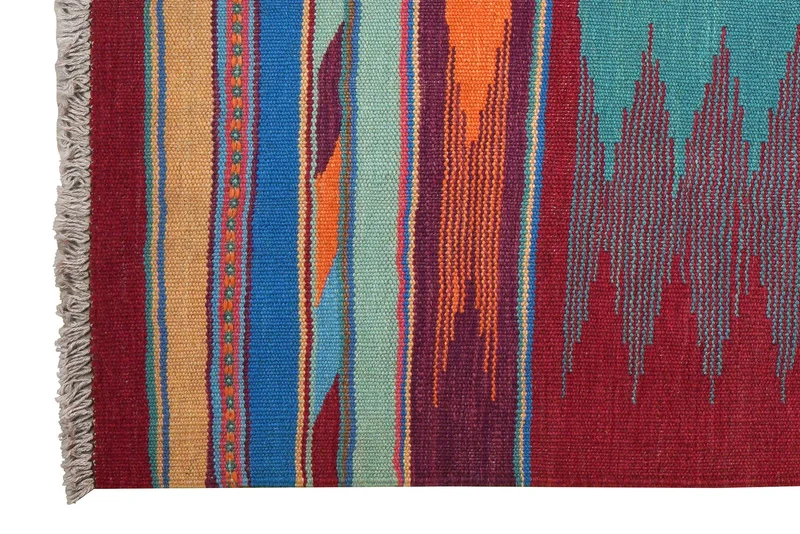 Kelim Gashgai · Handgewebt – Bunt, 181x127 cm