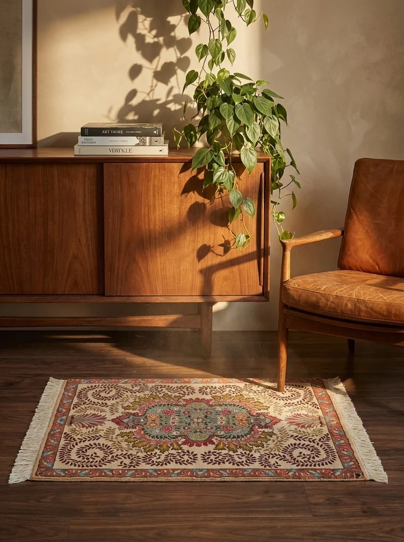 Tabriz Old · Handgeknüpft – Beige, 84x64 cm