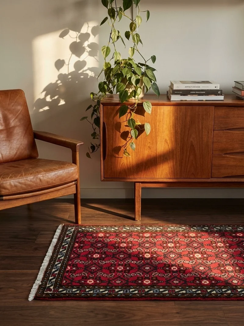 Hosseinabad · Handgeknüpft – Rot, 119x65 cm