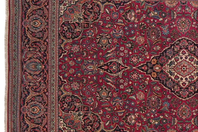 Kashan · Handgeknüpft – Rot, 208x136 cm