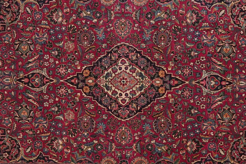 Kashan · Handgeknüpft – Rot, 208x136 cm