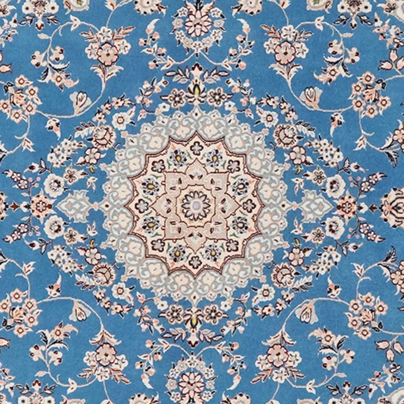 Nain 6La · Handgeknüpft – Blau, 153x103 cm