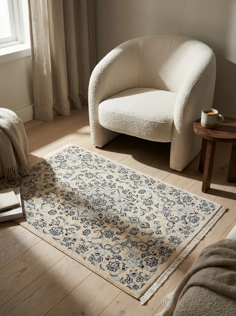 Nain 9La · Handgeknüpft – Beige, 125x77 cm