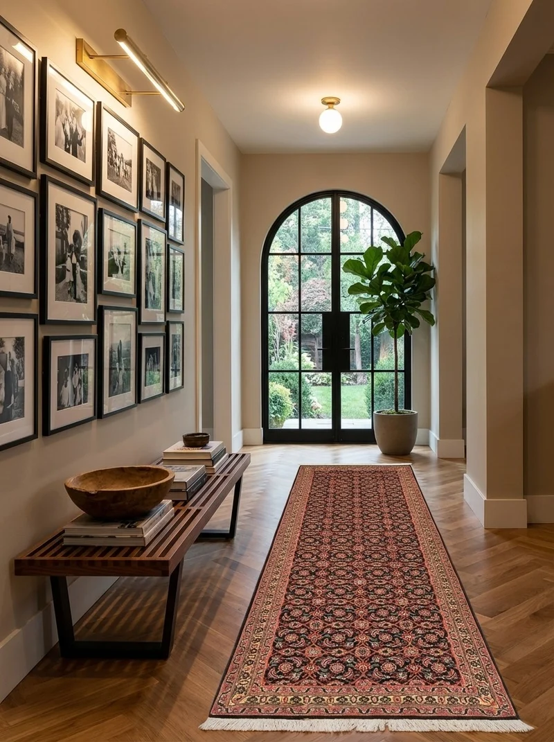 Tabriz 50 Raj · Handgeknüpft – Schwarz, 200x66 cm