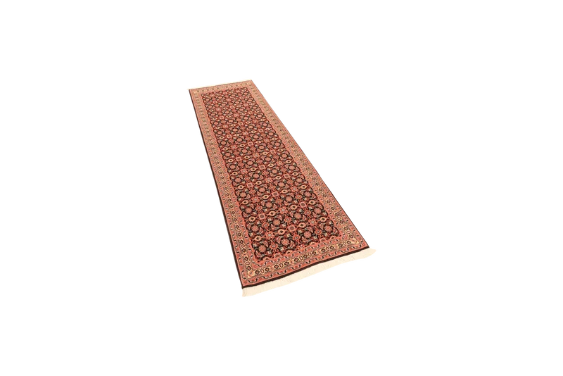 Tabriz 50 Raj · Handgeknüpft – Schwarz, 200x66 cm