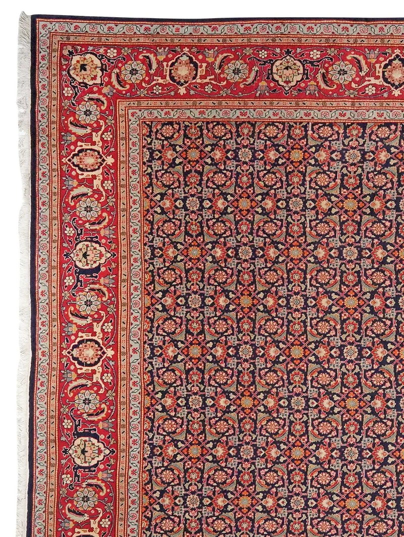 Tabriz 40 Raj · Handgeknüpft – Blau, 347x245 cm