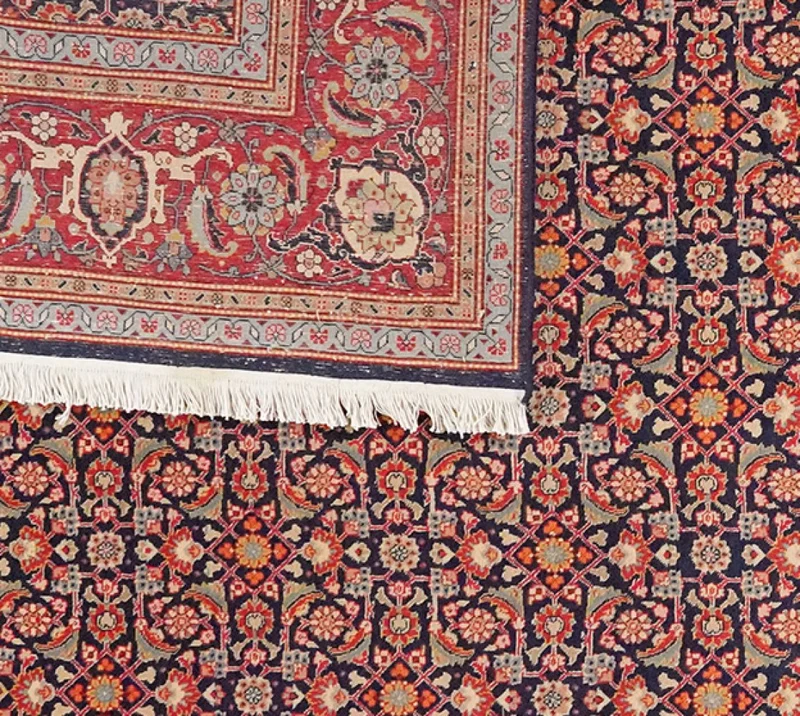 Tabriz 40 Raj · Handgeknüpft – Blau, 347x245 cm
