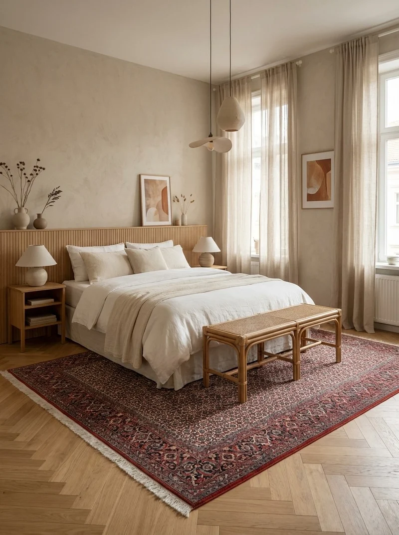 Bidjar · Handgeknüpft – Beige, 293x203 cm