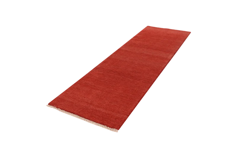 Gabbeh · Handgeknüpft – Rot, 278x80 cm