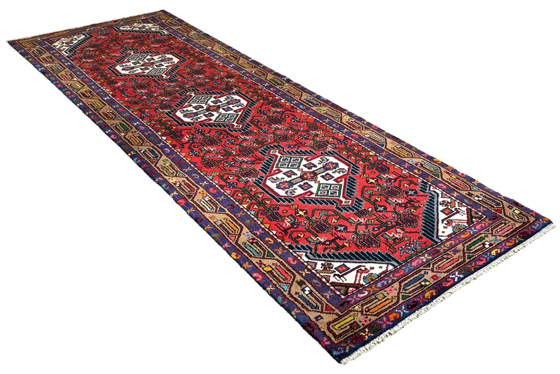 Assadabad · Handgeknüpft – Rot, 301x84 cm